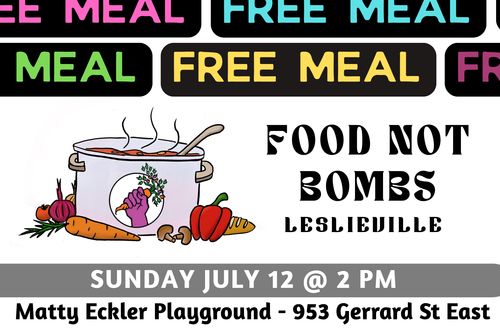 Food Not Bombs Leslieville MEAL